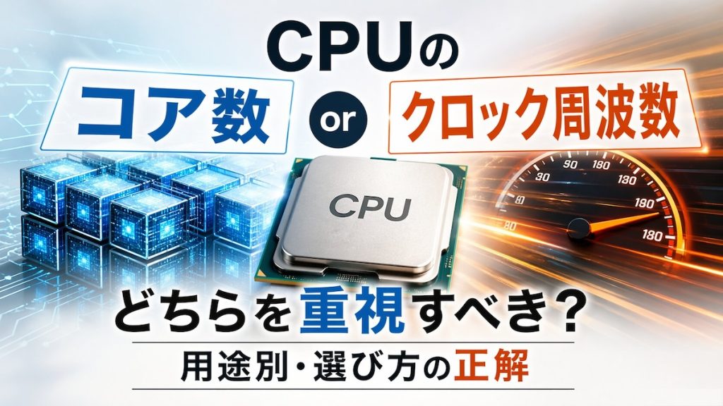 CPUの「コア数」と「クロック周波数」、どちらを重視すべき?用途別・選び方の正解 - PCパーツ最前線